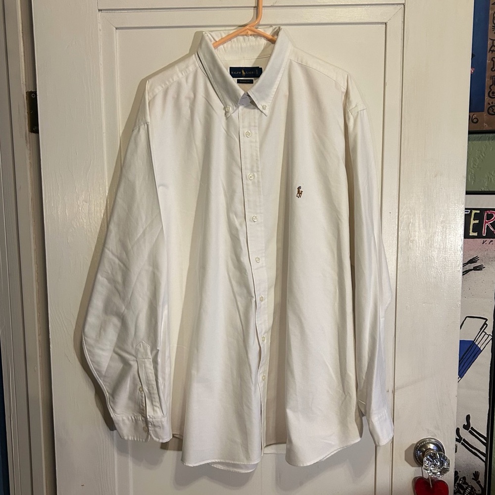 Ralph Lauren White Oxford Men’s Classic Fit Shirt Size 3XB